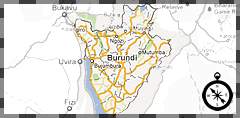 map burundi